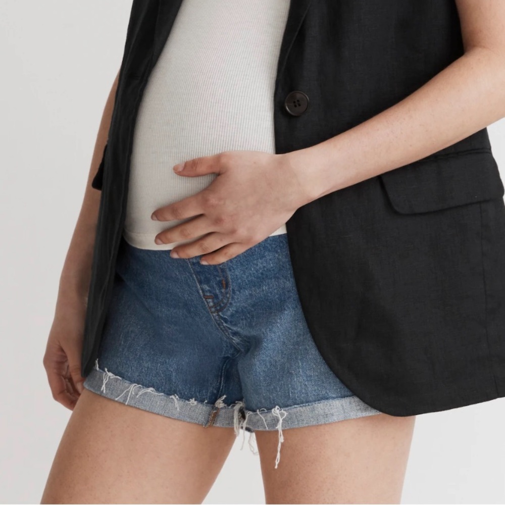 Madewell Denim Maternity Shorts size 25
